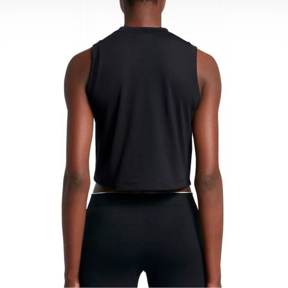 Nike Women's Black Crop Top *flawed* - Picture 3 of 8
